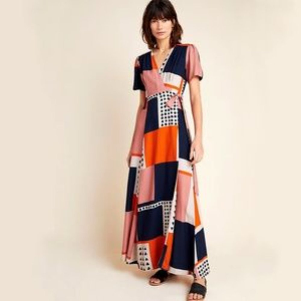 NWT Anthro Melina Maxi Dress S